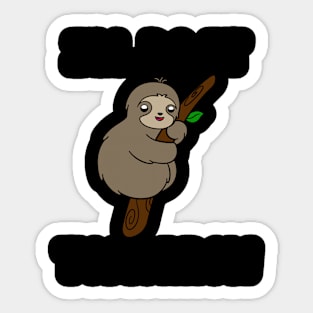 Cute Sloth I'll Do It Tomorrow Sticker